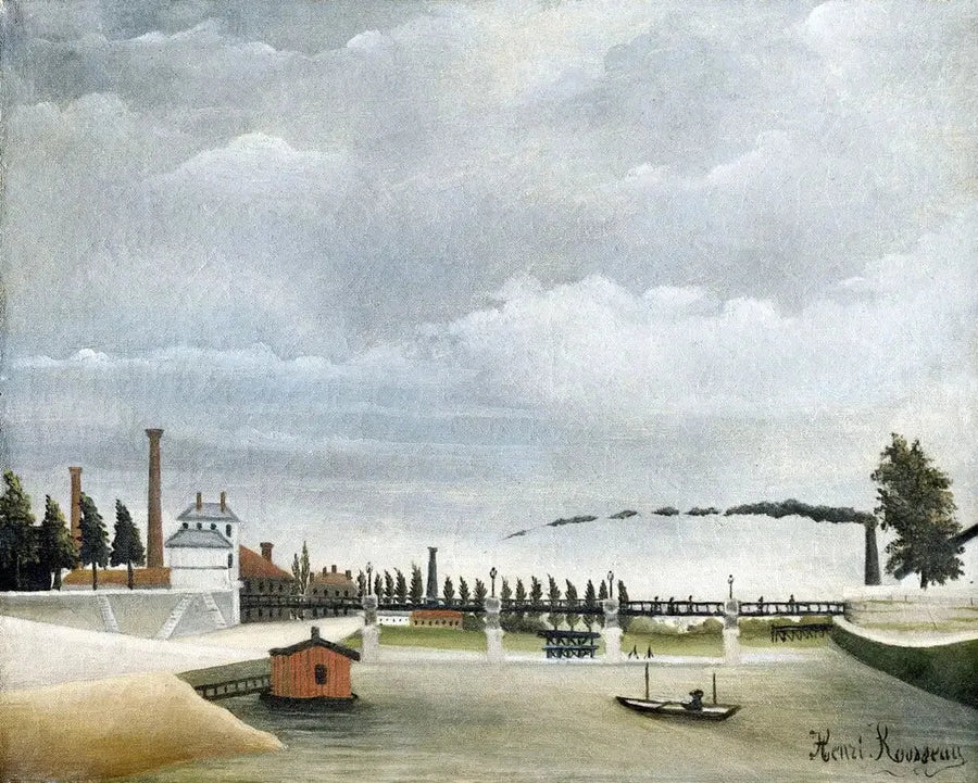 Passyn kävelysillalta näkymä - Henri Rousseau