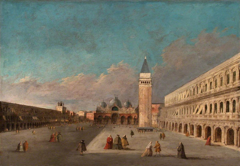 Näkymä Pyhän Markuksen aukiolle, Venetsia - Francesco Guardi
