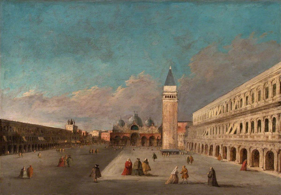 Näkymä Pyhän Markuksen aukiolle, Venetsia - Francesco Guardi