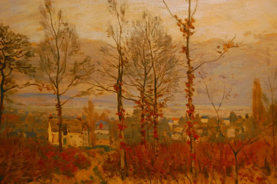 Louveciennesin syksyinen maisema - Alfred Sisley