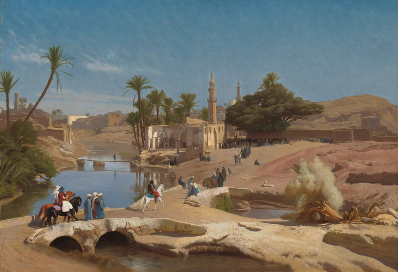 Médinet El-Fayoum - Jean-Léon Gérôme näkymä