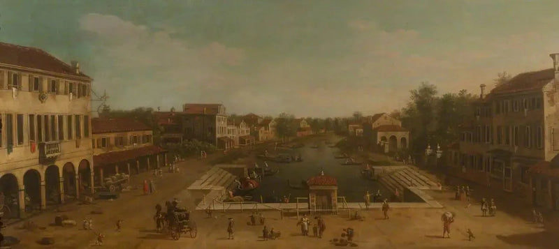 Mestre-näkymä - Canaletto