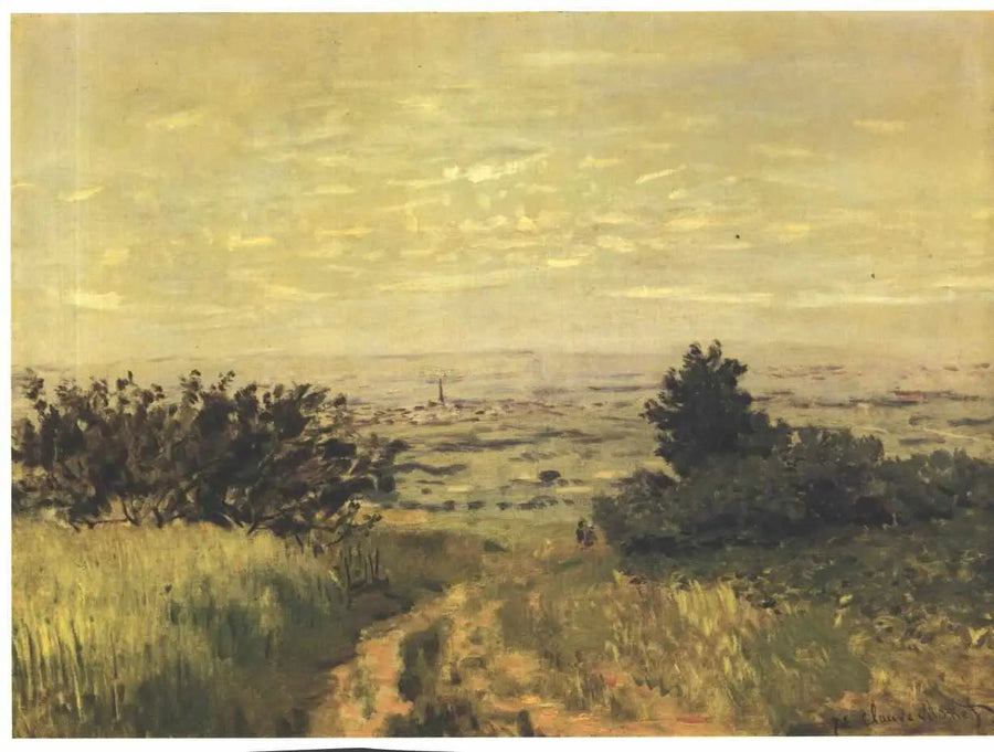 Näkymä tasangolta Argenteuilissa, Sannoisin rinteet - Claude Monet