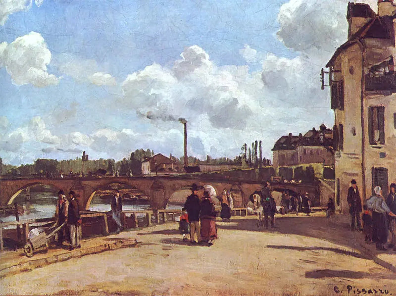 Näkymä Pontoisesta Quai du Pothuis - Camille Pissarro