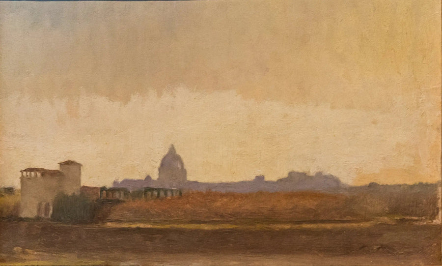 Näkymä Roomasta Tiberin rannoilta - Edgar Degas