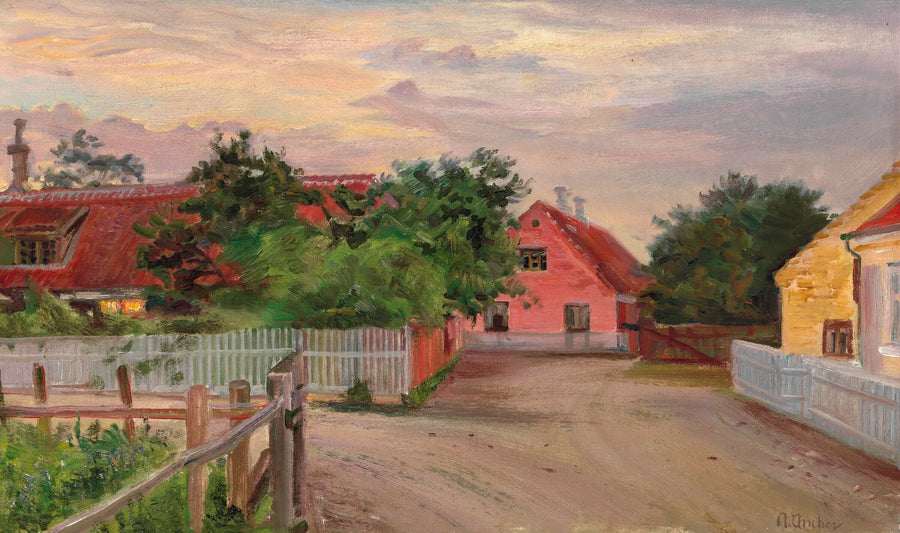 Katunäkymä Skagenista. - Anna Ancher