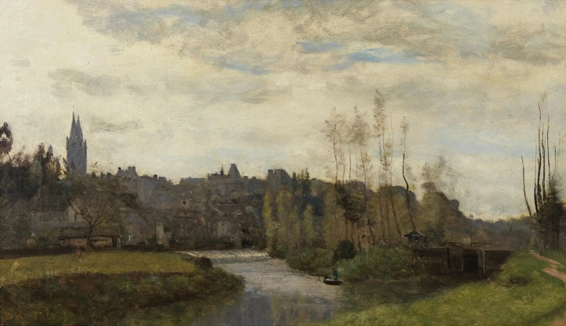 Saint-Lôn näkymä - Jean-Baptiste Camille Corot