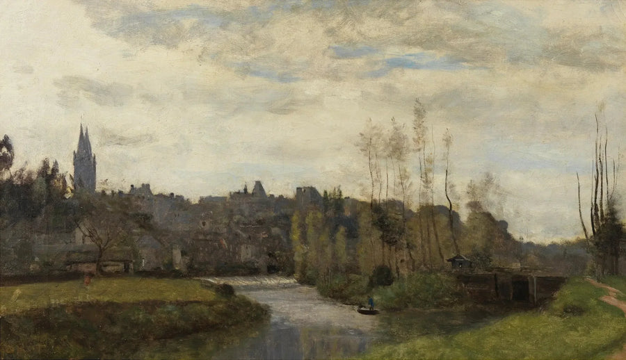 Saint-Lôn näkymä - Jean-Baptiste Camille Corot