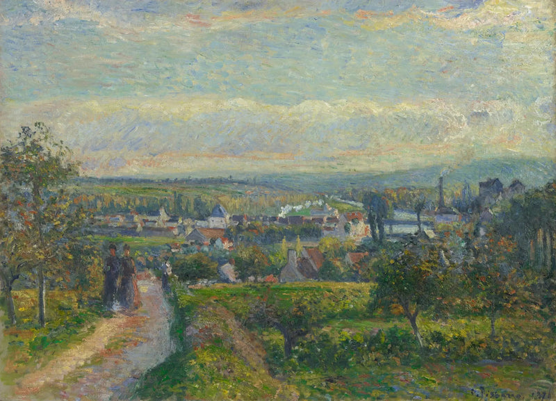 Näkymä Saint-Ouen-l'Aumônesta - Camille Pissarro