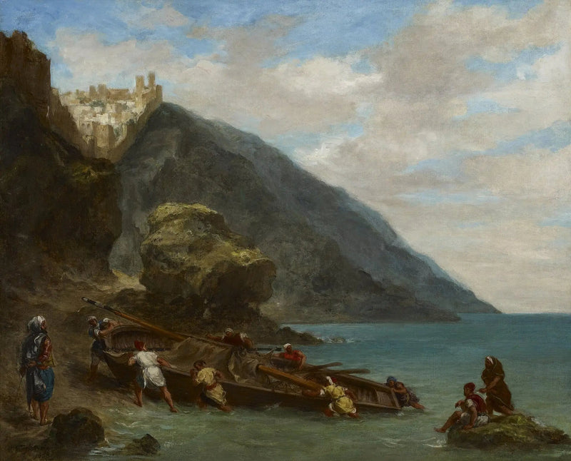 Näkymä Tangerista meren rannalta - Eugène Delacroix