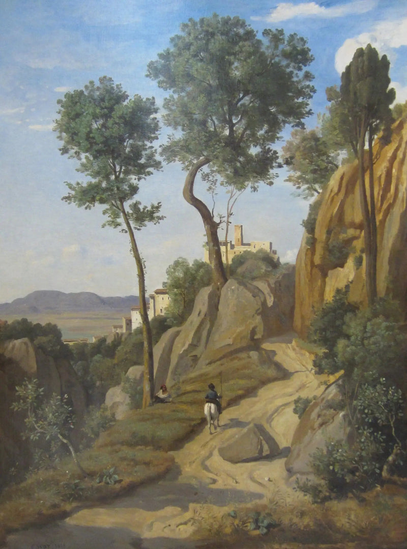 Näkymä Volterralta - Jean-Baptiste Camille Corot
