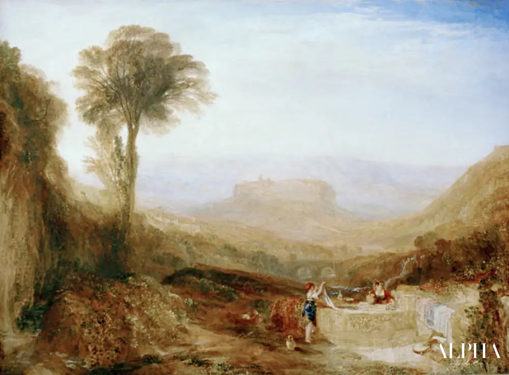 Vue d'ensemble d'Orvieto - William Turner - Reproductions de tableaux et peintures haut de gamme