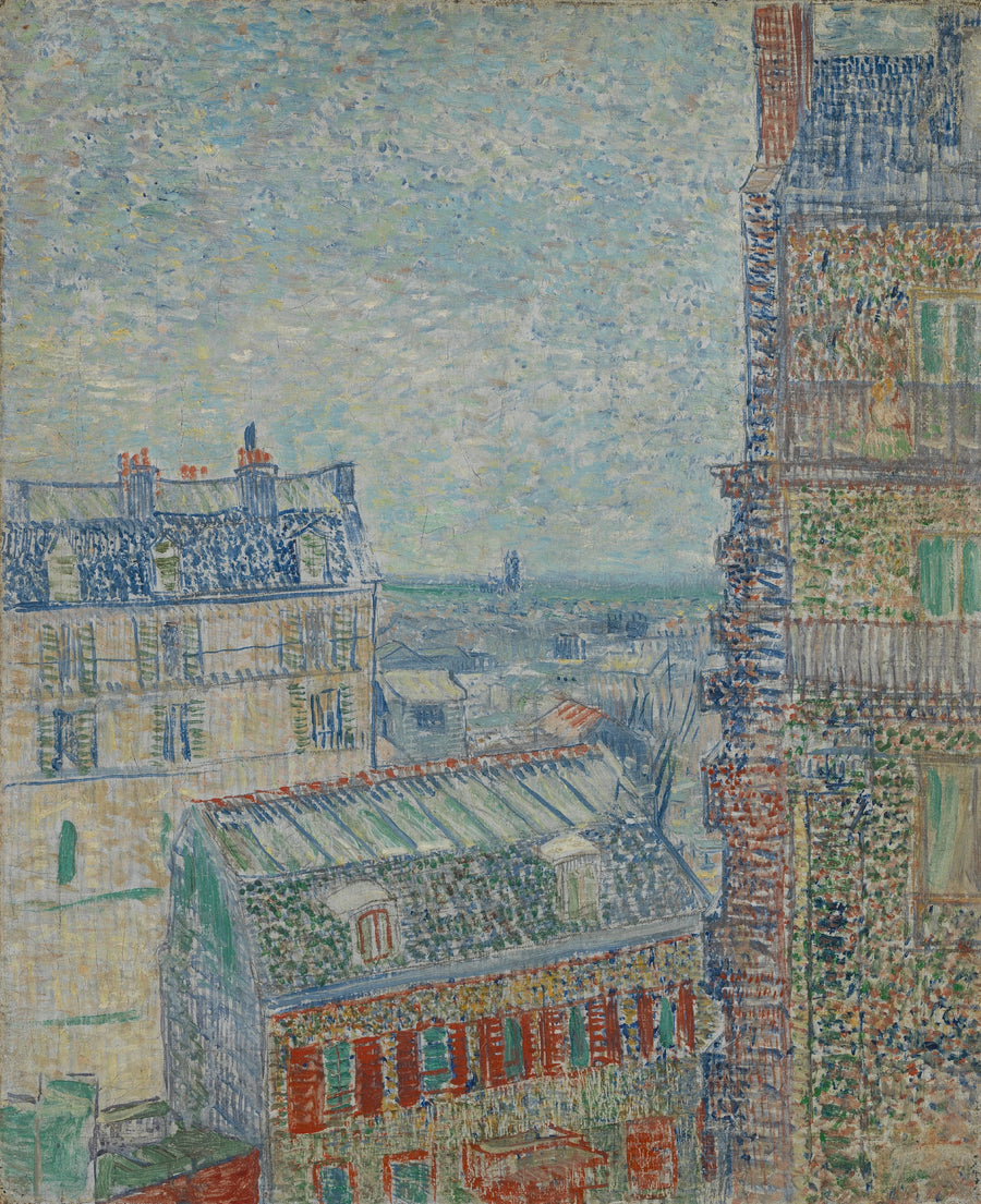 Taiteilijan huoneen näkymä, Rue Lepic - Vincent van Gogh