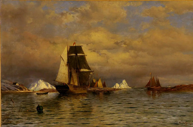 Näkymä Battle Harbourista - William Bradford