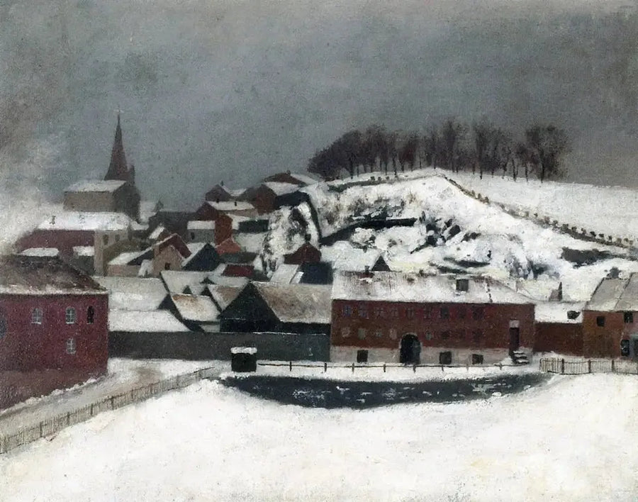 Näkymä Fossveien 7:stä kohti Bergfjerdingeniä - Edvard Munch