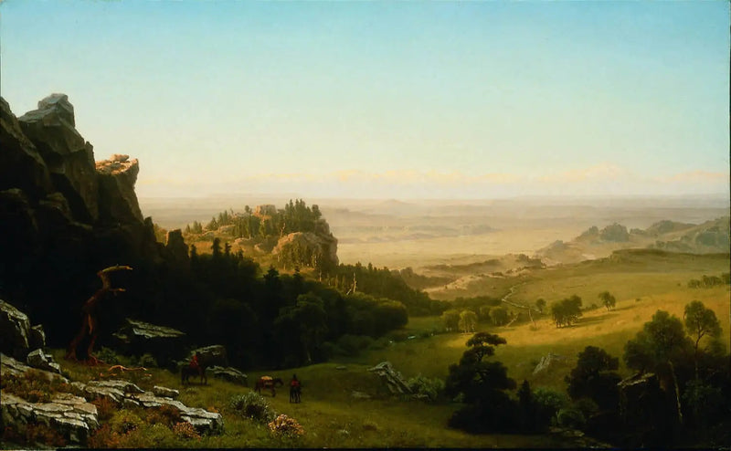 Näkymä Wind Riverin vuorilta, Wyoming - Albert Bierstadt