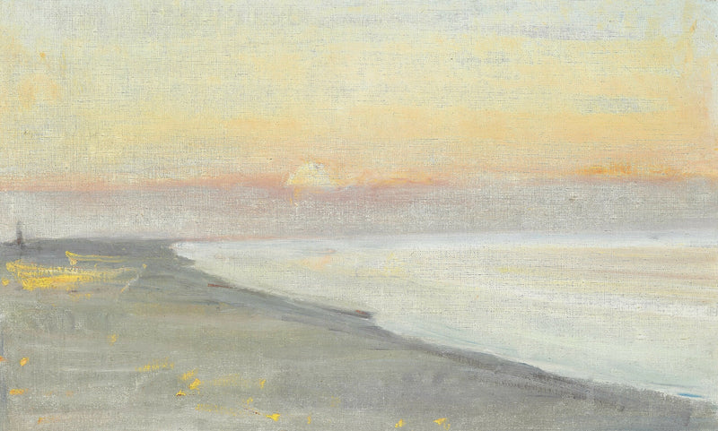 Näkymä rannalta hämärässä, Skagen. - Michael Peter Ancher