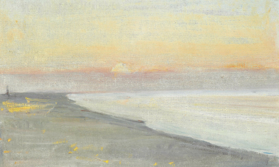 Näkymä rannalta hämärässä, Skagen. - Michael Peter Ancher