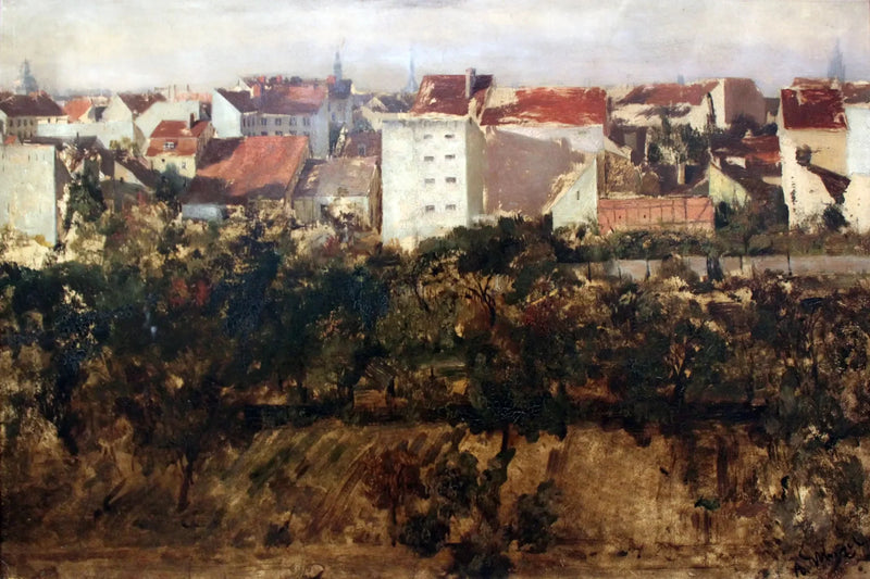 Näkymä takarakennuksista - Adolph von Menzel