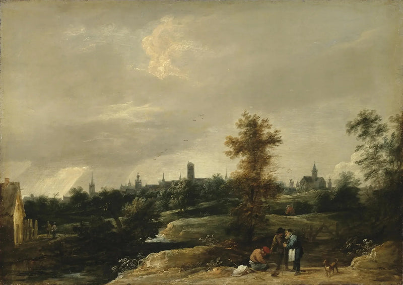 Brysselin ympäristön näkymä - David Teniers nuorempi