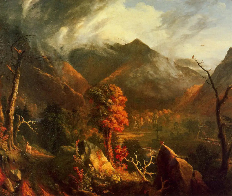 Näkymä Valkoisille vuorille - Thomas Cole