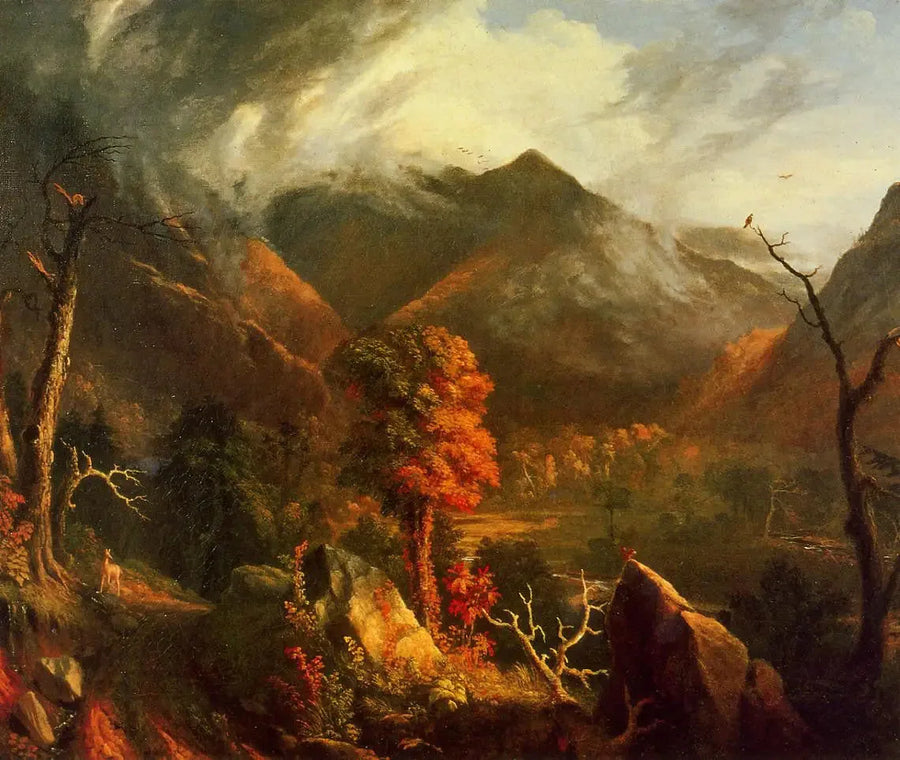 Näkymä Valkoisille vuorille - Thomas Cole