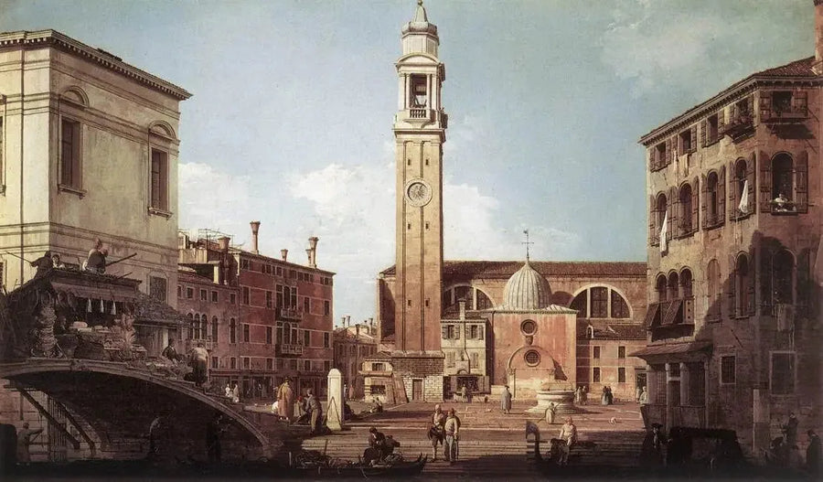Näkymä Pyhien apostolien leiristä - Canaletto
