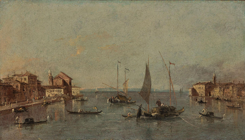 Näkymä Giudeccan kanavalta, Venetsia - Francesco Guardi
