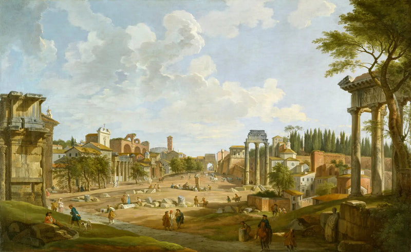 Näkymä Rooman foorumilta - Giovanni Paolo Panini