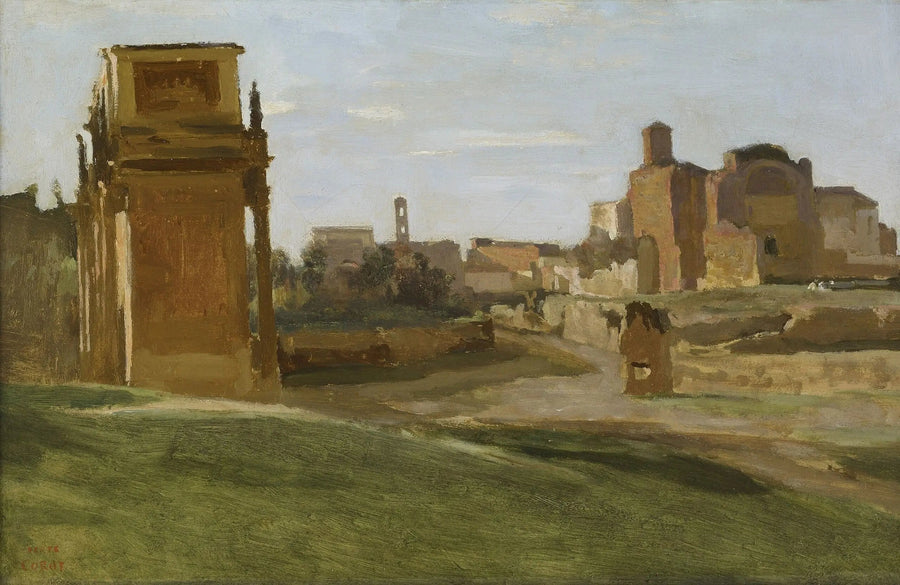 Näkymä Forumilta, Rooma - Jean-Baptiste Camille Corot