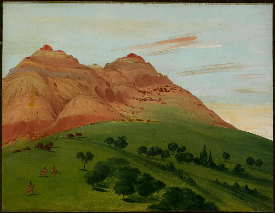 Näkymä Grand Détourilta, 1900 mailin päässä Saint-Louisista - George Catlin