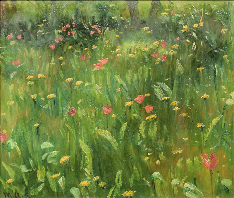 Näkymä Ancherin puutarhaan. -Michael Peter Ancher