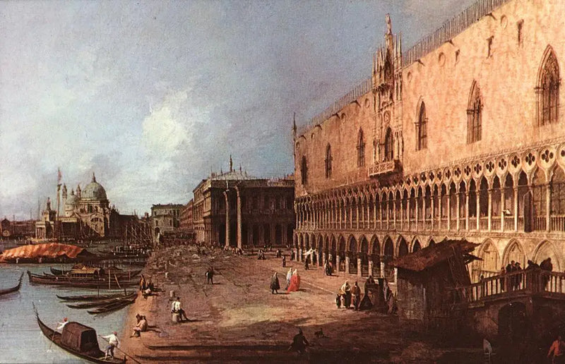 Näkymä Môleilta, Venetsia - Canaletto