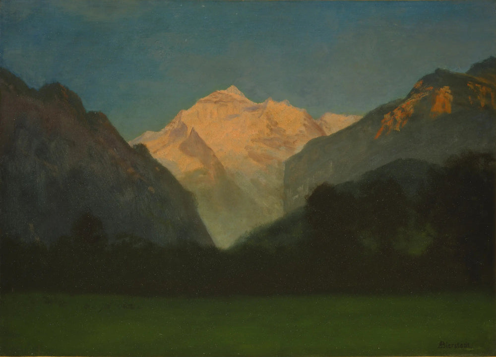 Vue du parc des Glaciers - Albert Bierstadt image 1 reproduction réalisée par Alpha Reproduction