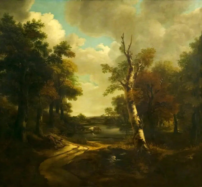Näkymä Drinkstone-puistosta, Stowmarket, Suffolk - Thomas Gainsborough