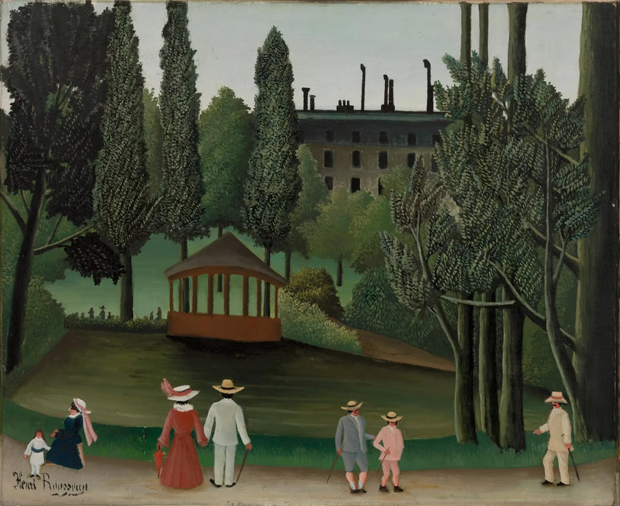 Montsouris-puiston näkymä, Kioski - Henri Rousseau