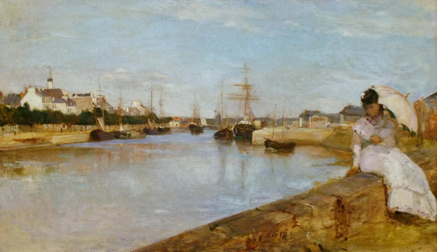 Näkymä Lorientin pieneltä satamalta - Berthe Morisot