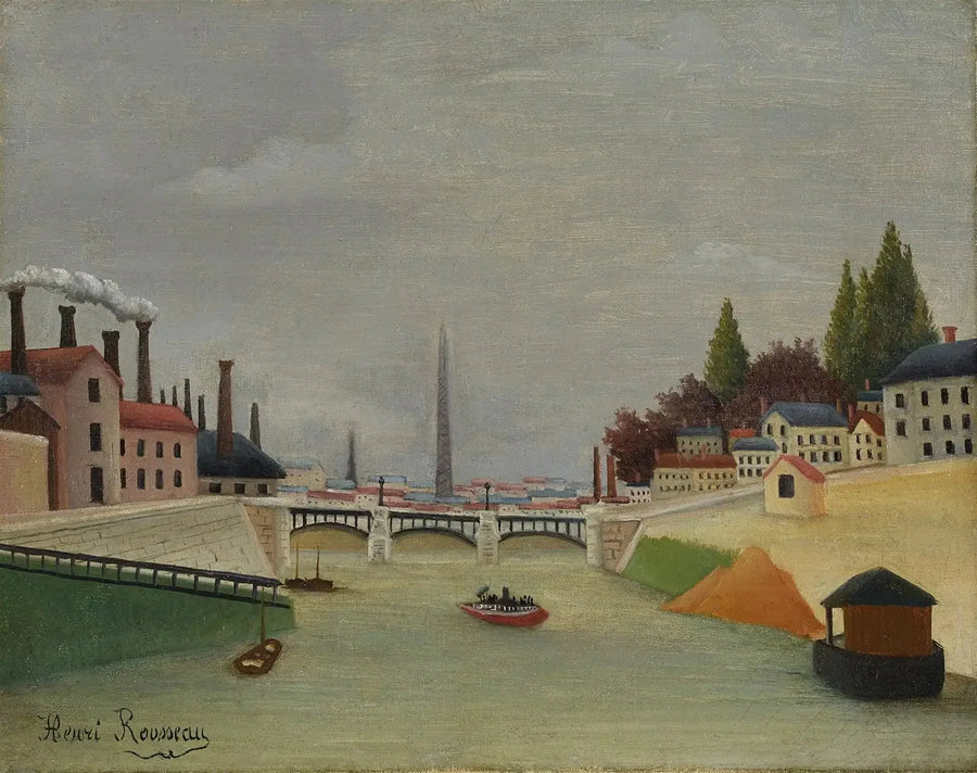 Näkymä Grenellen sillalta, Trocadéro - Henri Rousseau