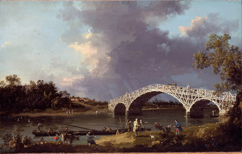 Waltonin sillalta nähtävissä oleva näkymä - Canaletto