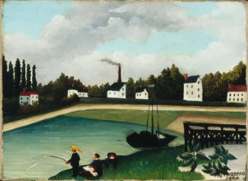 Näkymä Ivryn laiturilta lähellä Port à l'Anglaisia, Seine - Henri Rousseau