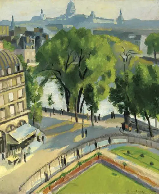 Louvren laiturin näkymä - Robert Delaunay