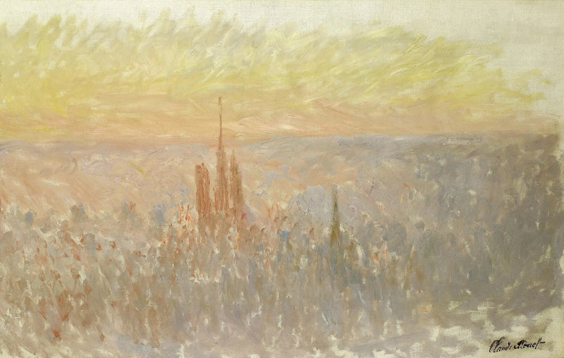 Yleisnäkymä Rouen W1315 - Claude Monet