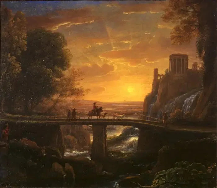 Kuvitteellinen näkymä Tivolista - Claude Lorrain