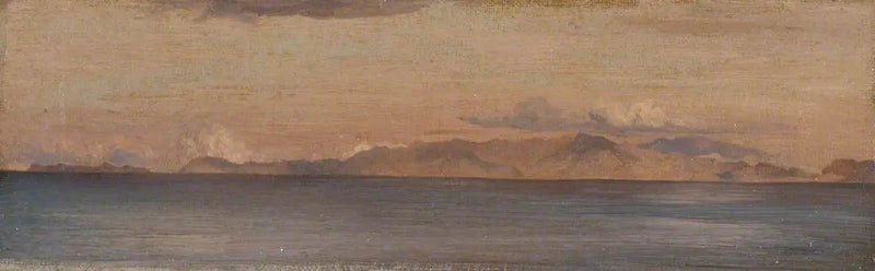 Kaukaisuusnäkemys Egeanmeren vuorista - Frederic Leighton