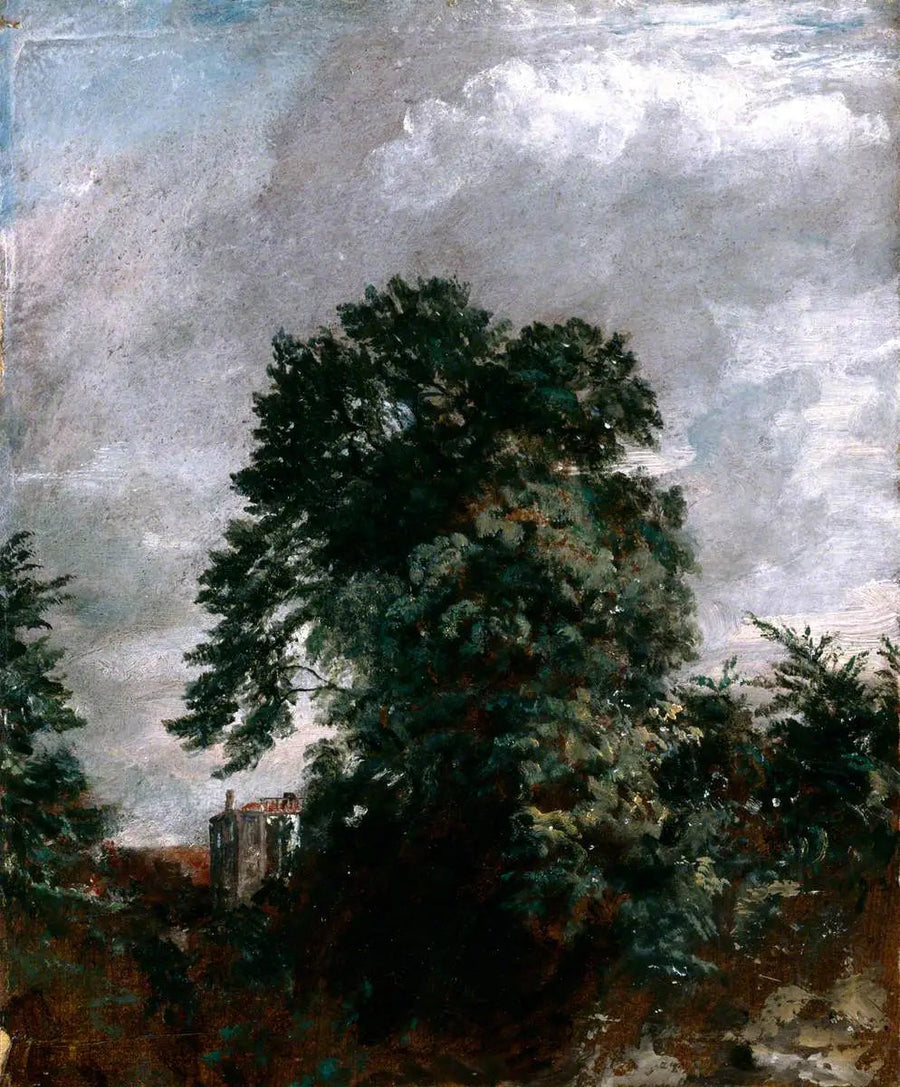 Kaukaa näkyvä näkymä metsiköstä, Hampstead - John Constable