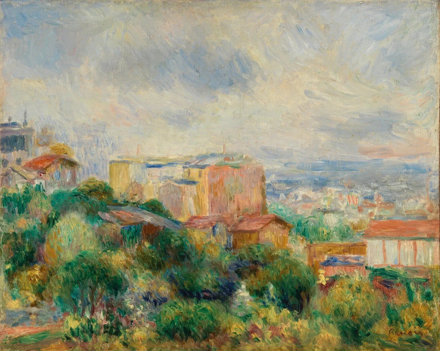 Montmartre-näkymä - Pierre-Auguste Renoir