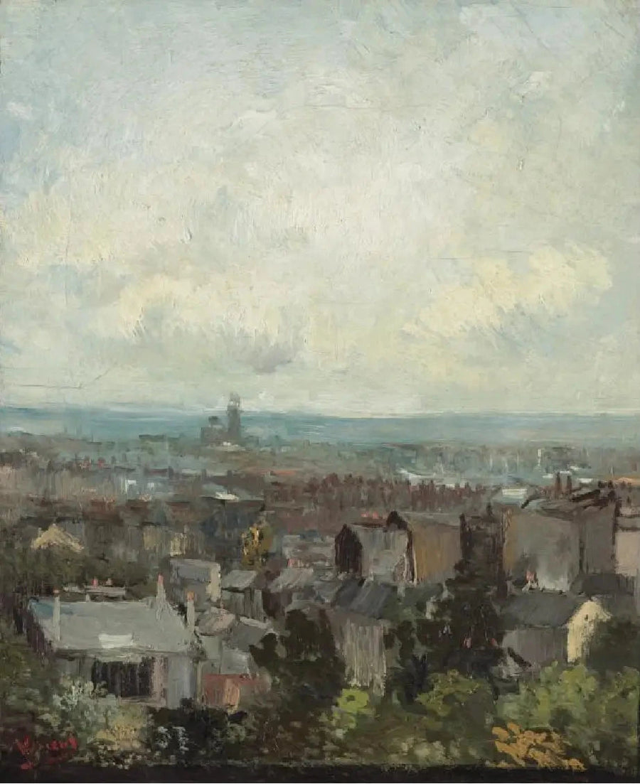 Näkymä Pariisista Montmartren ympäristöissä - Vincent van Gogh