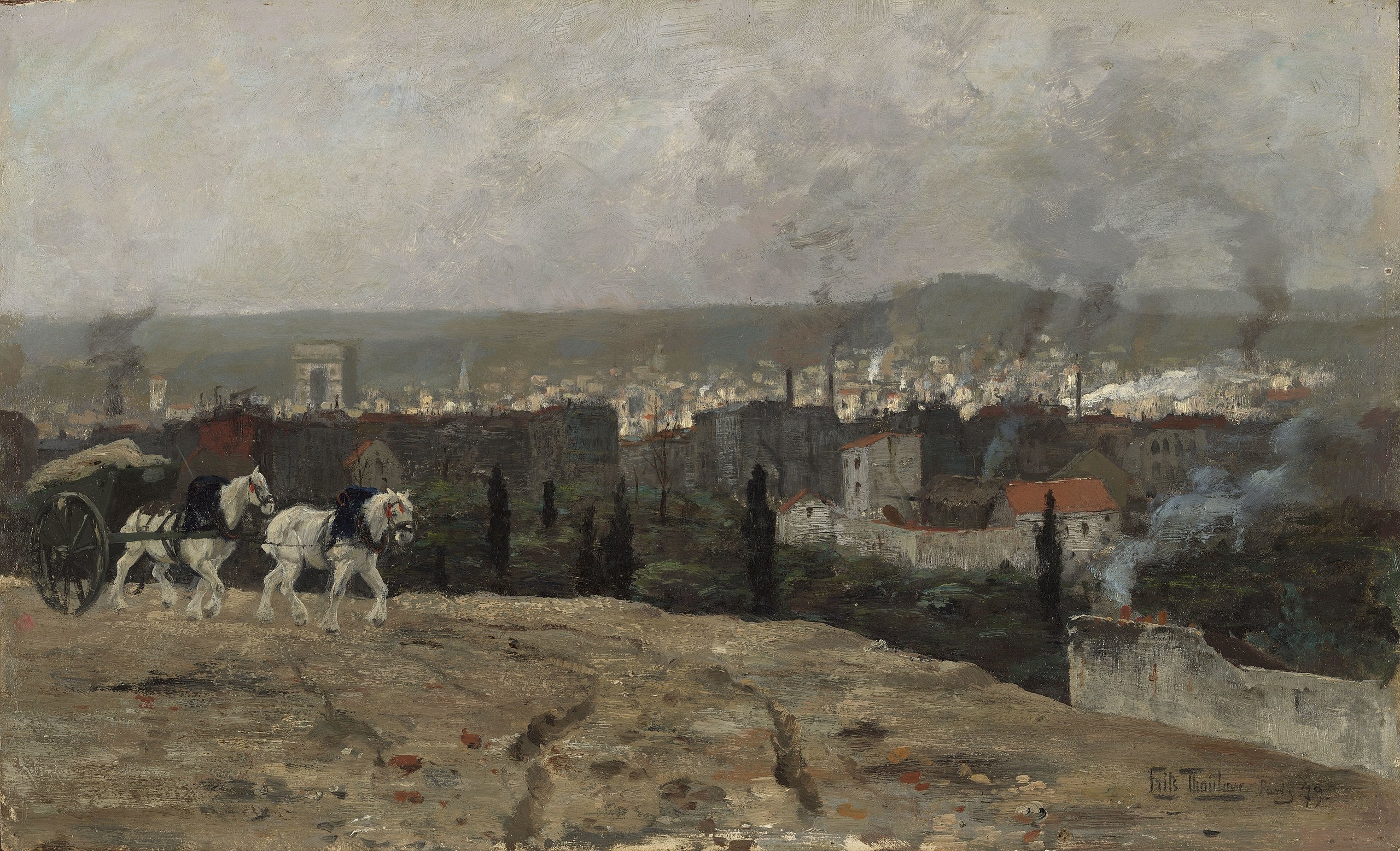 Pariisilainen näkymä - Frits Thaulow