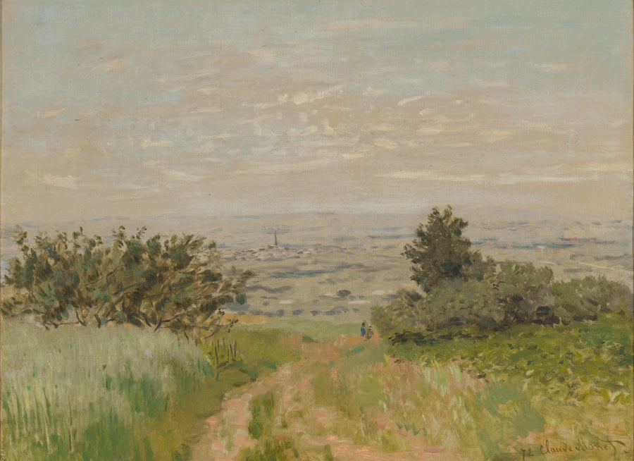 Näkymä tasangolta Argenteuilissa, Sannoisin rinteet - Claude Monet