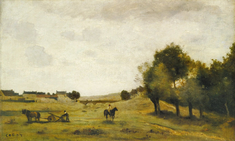 Näkymä lähellä Épernonia - Jean-Baptiste Camille Corot